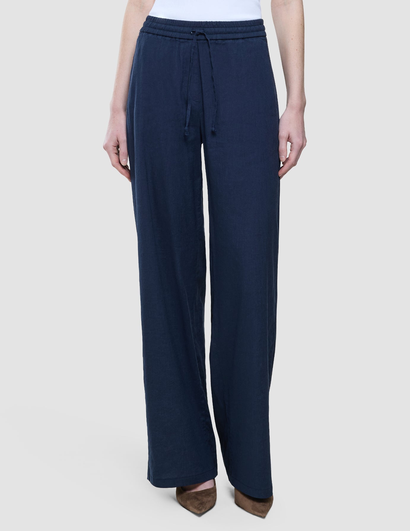 Women Linen Pants Relaxed Night Sky
