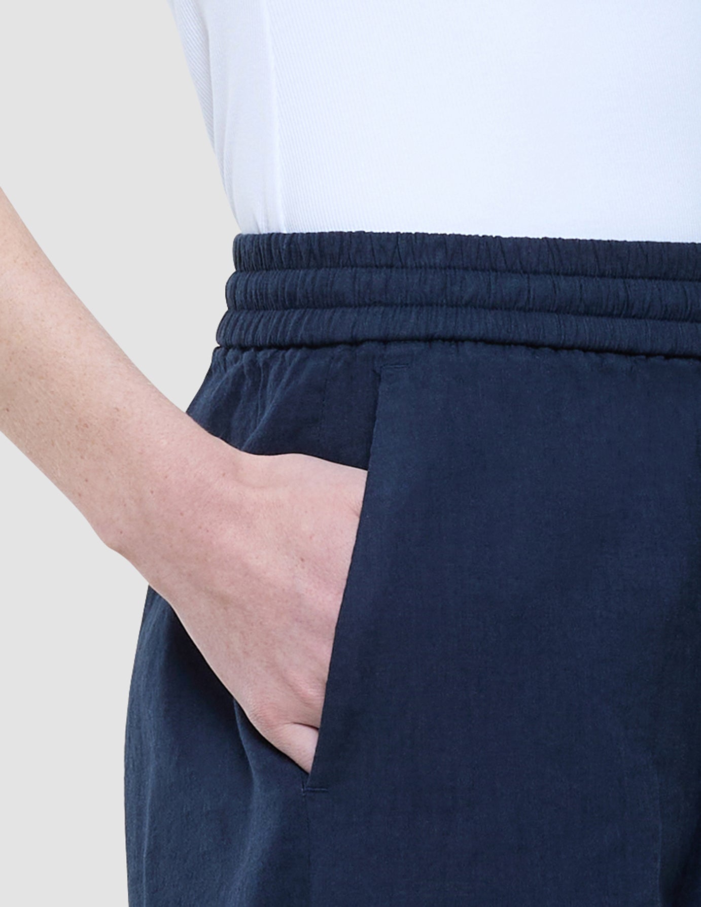 Women Linen Pants Relaxed Night Sky