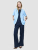 Women Linen Shirt Short Sleeved Night Sky
