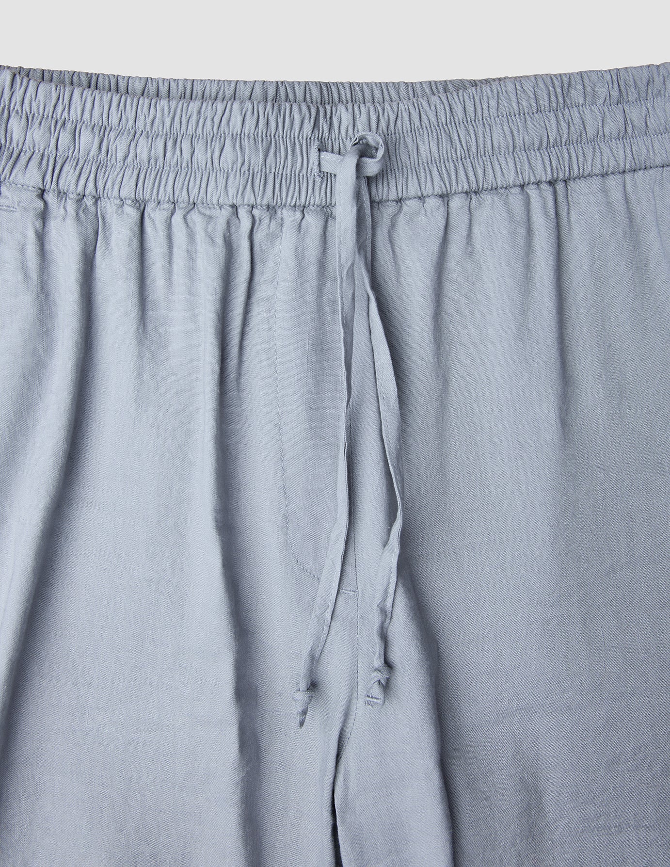 Women Linen Shorts Relaxed Stone Grey