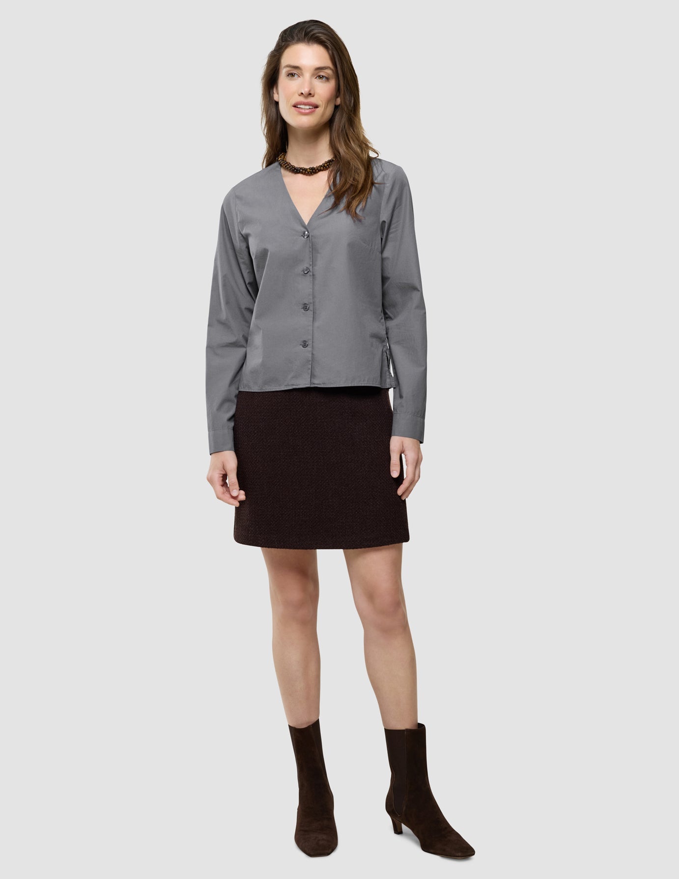 Madison Blouse Steel Grey