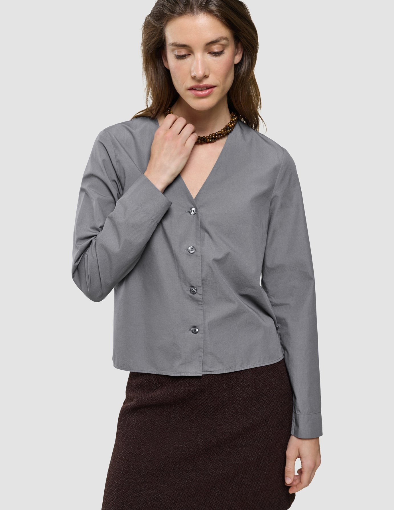 Madison Blouse Steel Grey