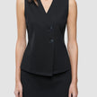 Women Marin Vest Short Black