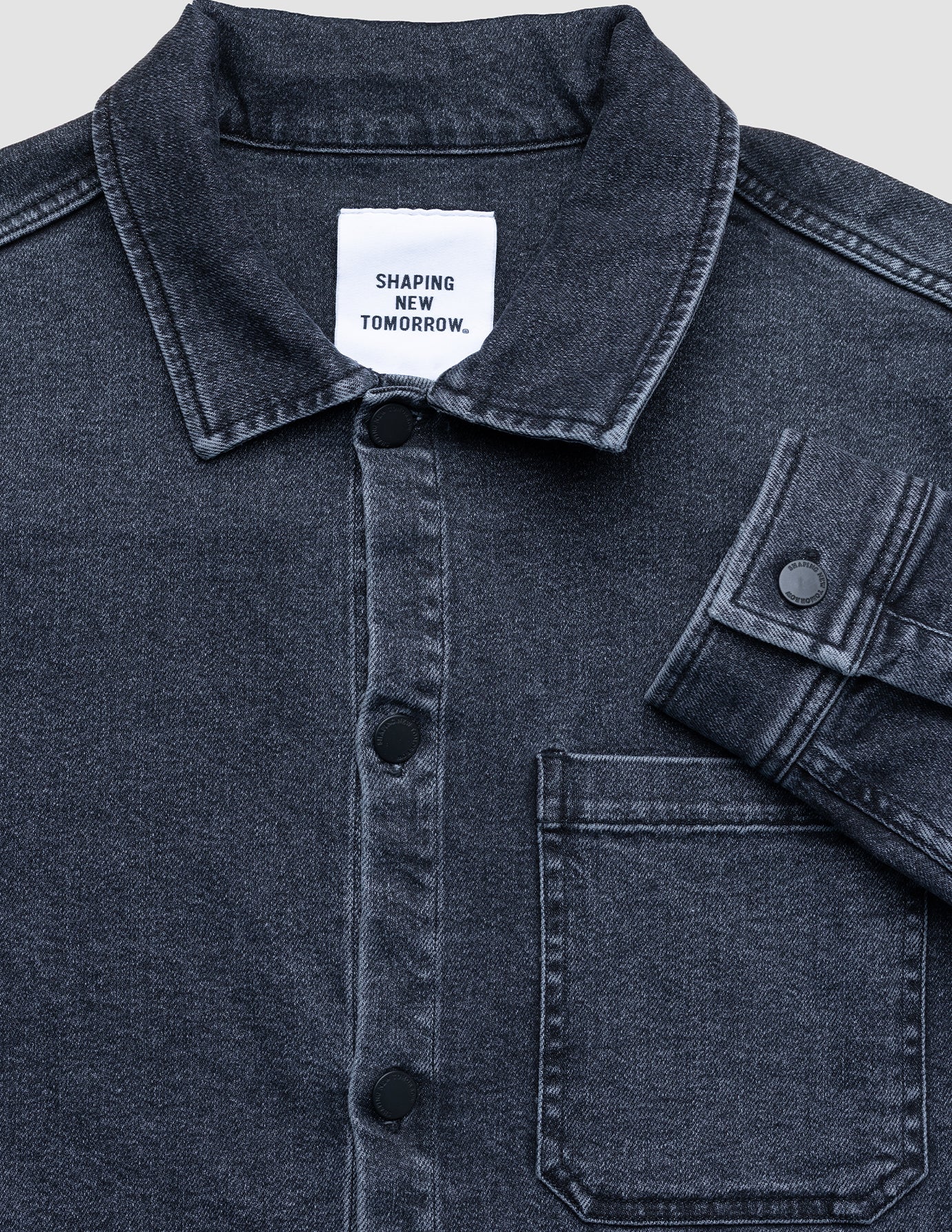 Matteo Denim Overshirt Washed Black