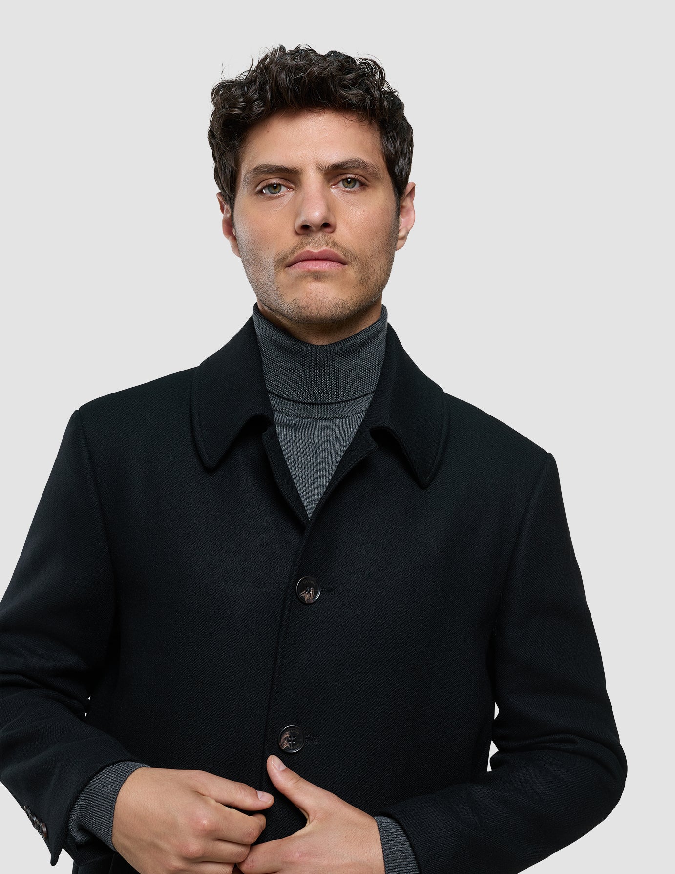Maxi Wool Coat Black