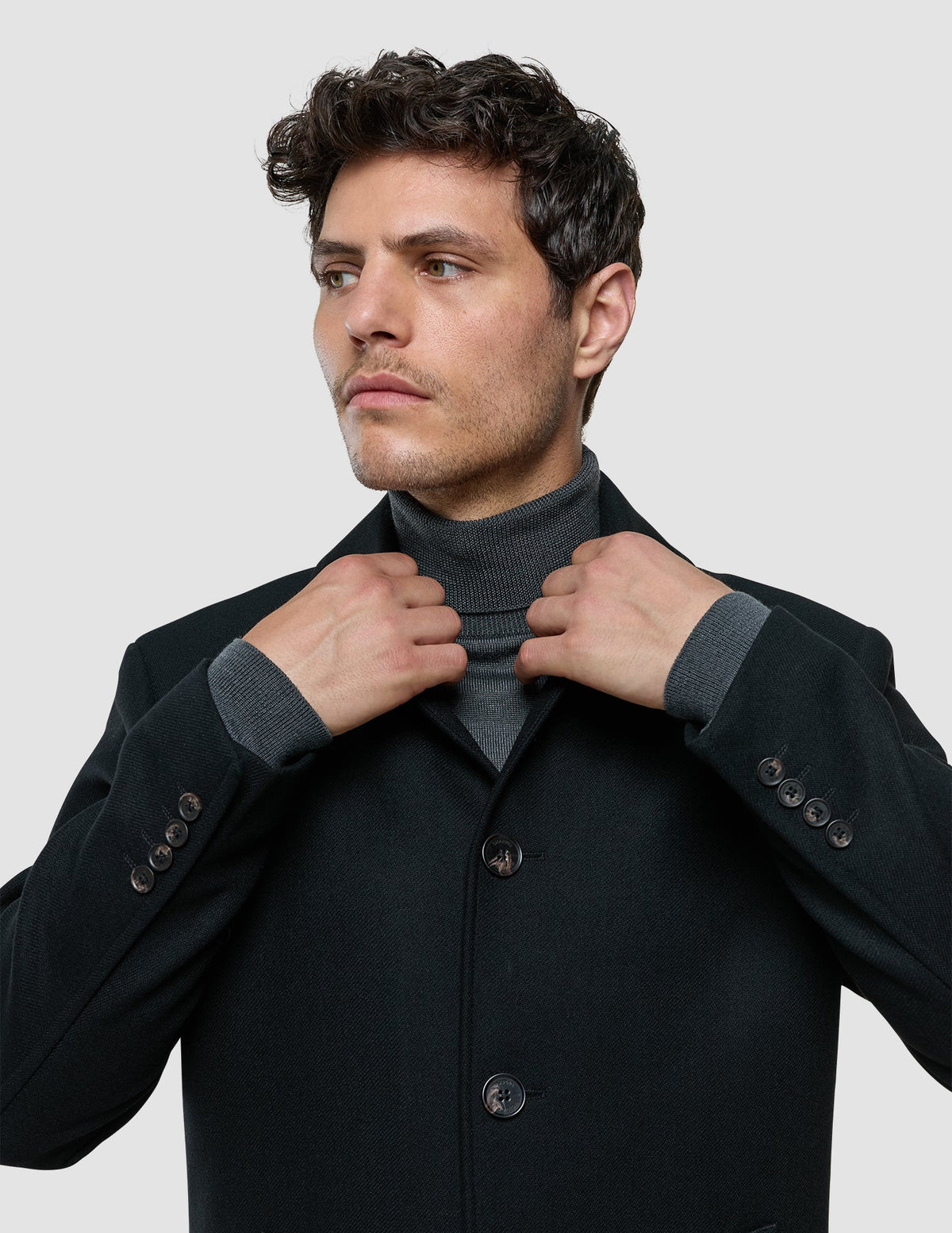 Maxi Wool Coat Black