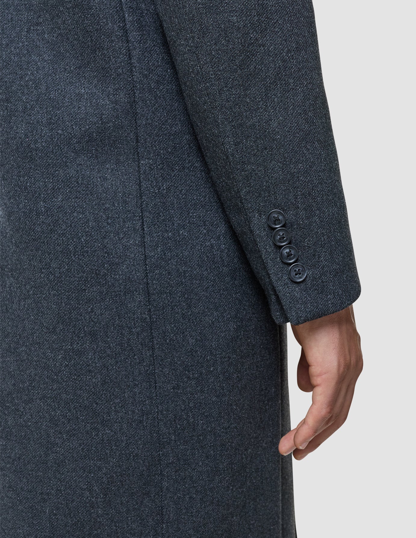 Maxi Wool Coat Dark Grey