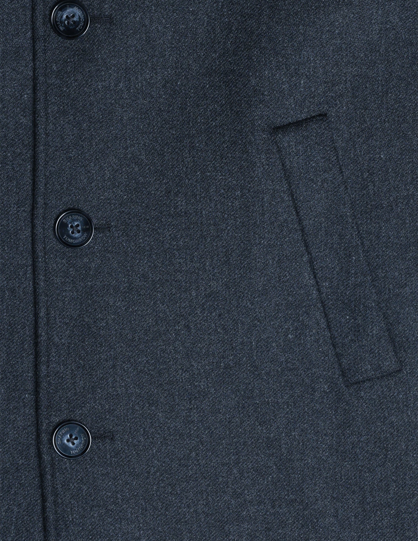 Maxi Wool Coat Dark Grey