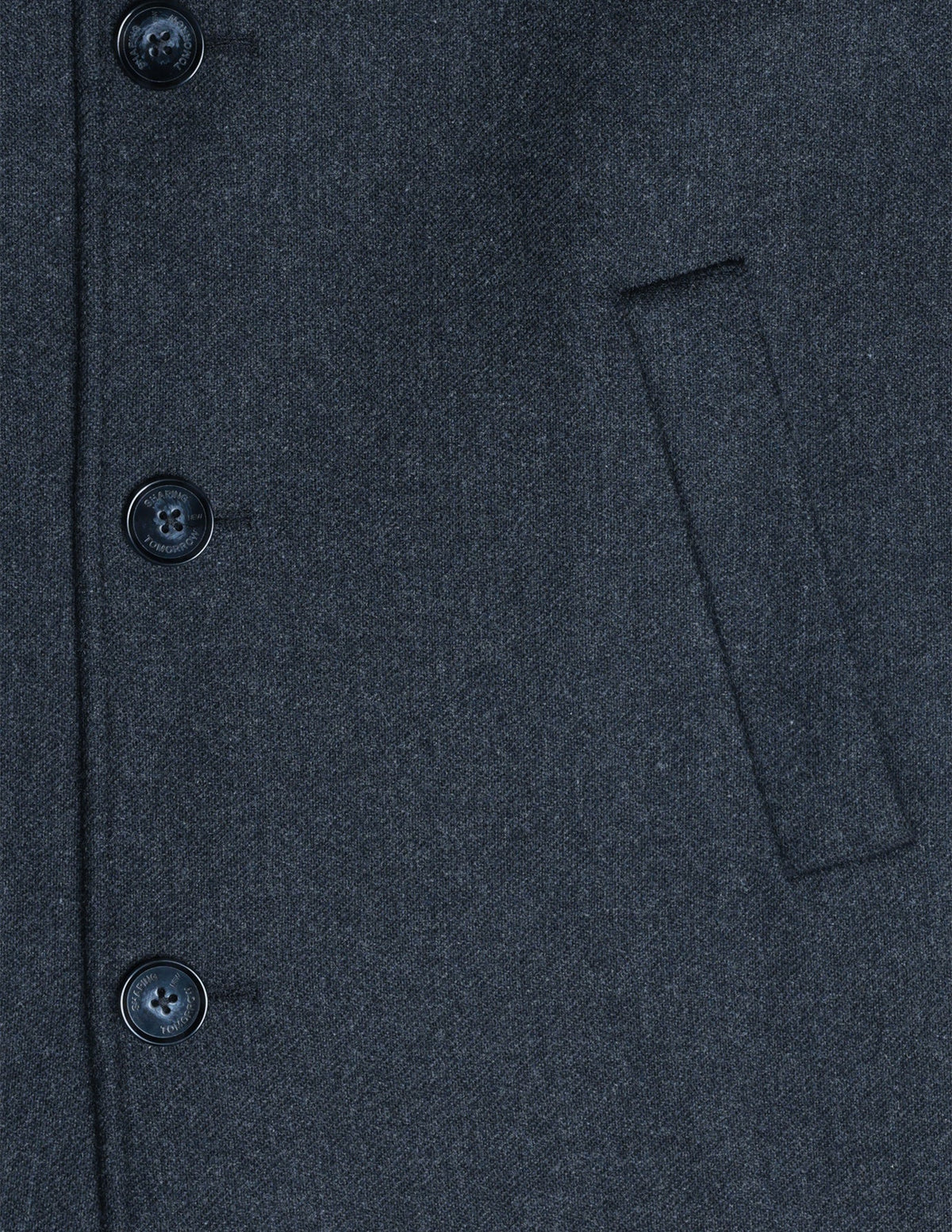 Maxi Wool Coat Dark Grey