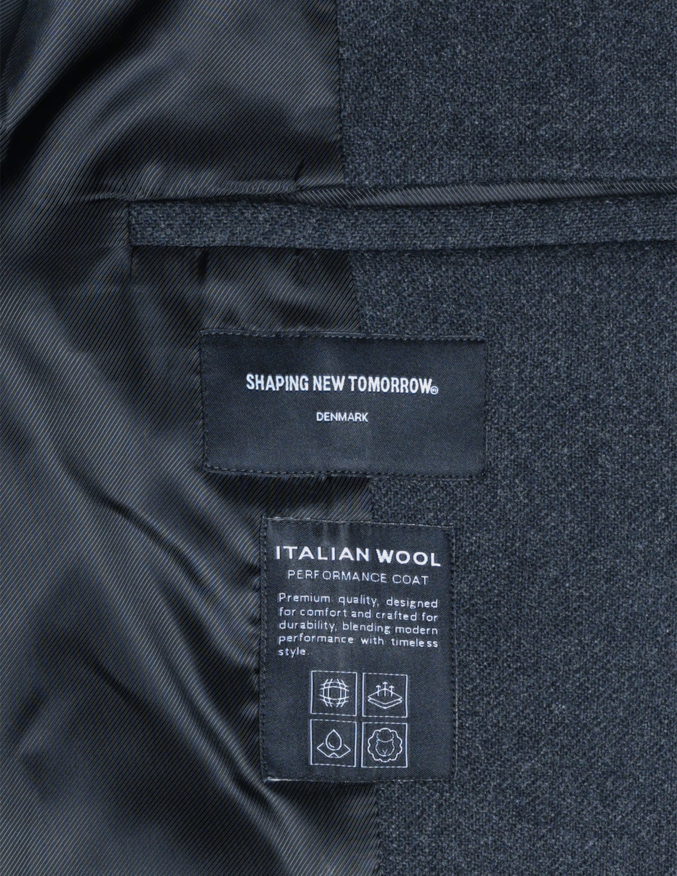 Maxi Wool Coat Dark Grey
