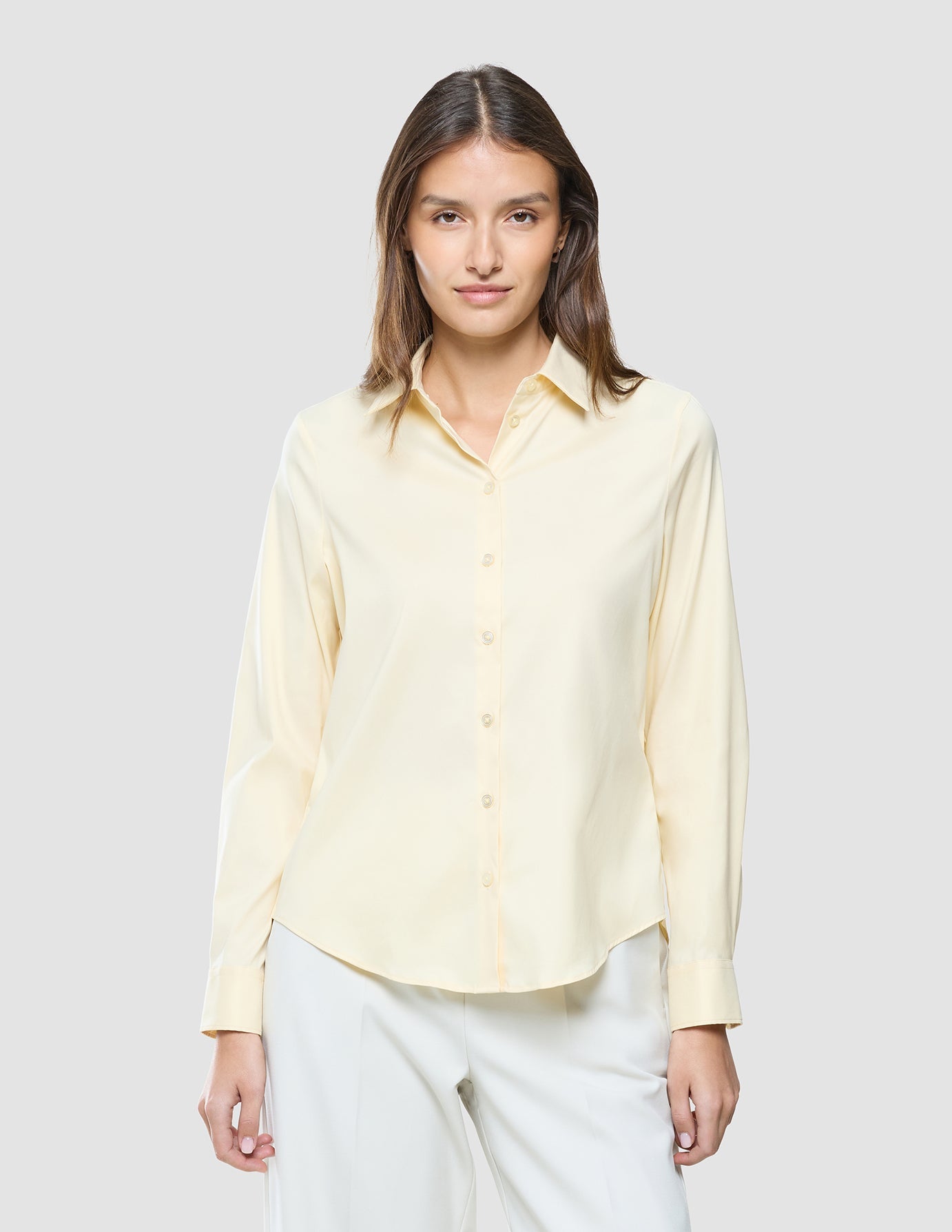 Women Oxford Shirt Misty Yellow Regular