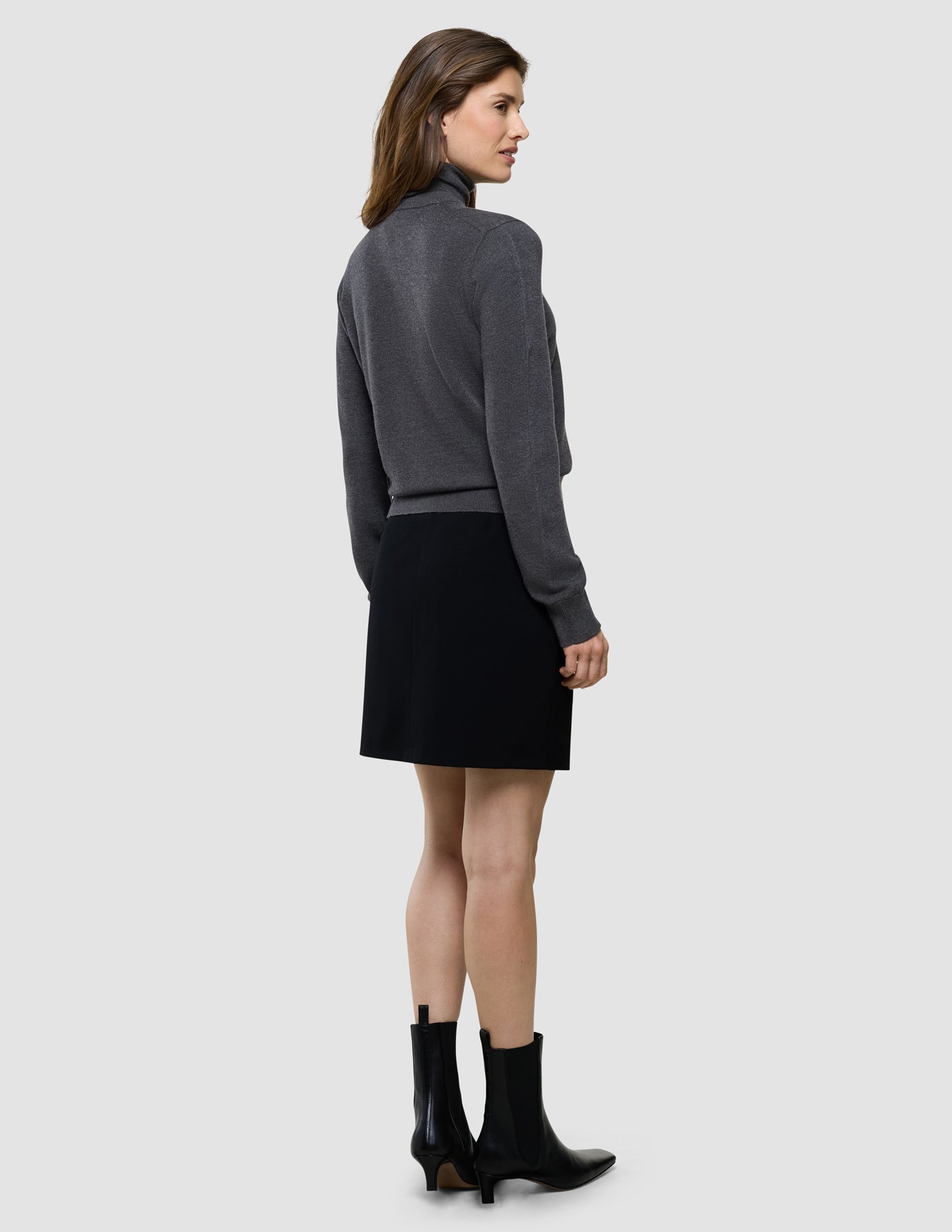 Women Quinn Crewneck Cardigan Cool Brown