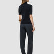 Women Quinn Short Sleeved Turtleneck Black