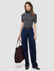 Women Quinn Short Sleeved Turtleneck Cool Brown
