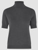 Women Quinn Short Sleeved Turtleneck Cool Brown