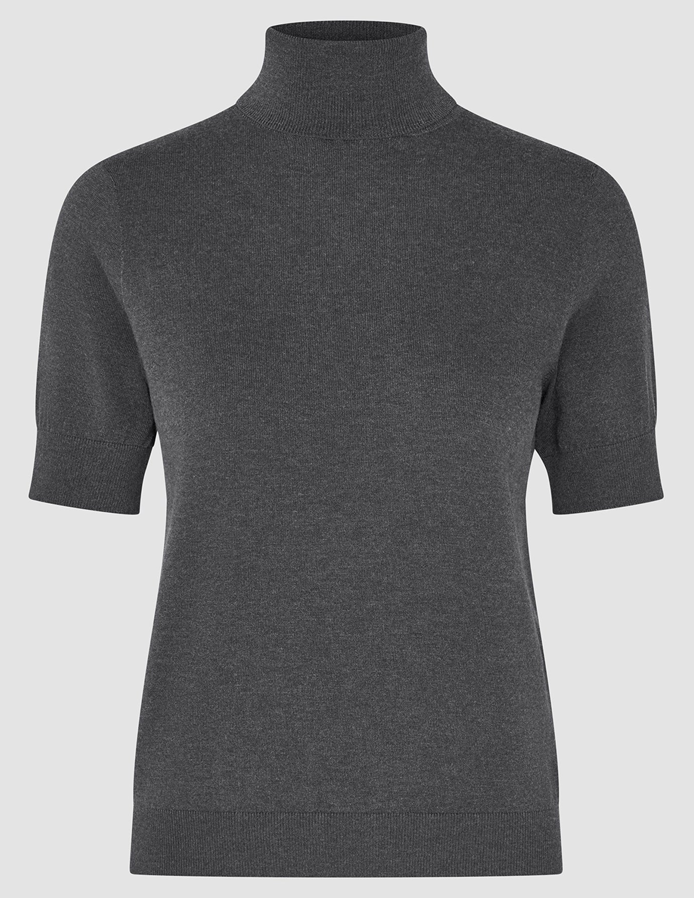 Women Quinn Short Sleeved Turtleneck Cool Brown