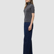 Women Quinn Short Sleeved Turtleneck Cool Brown