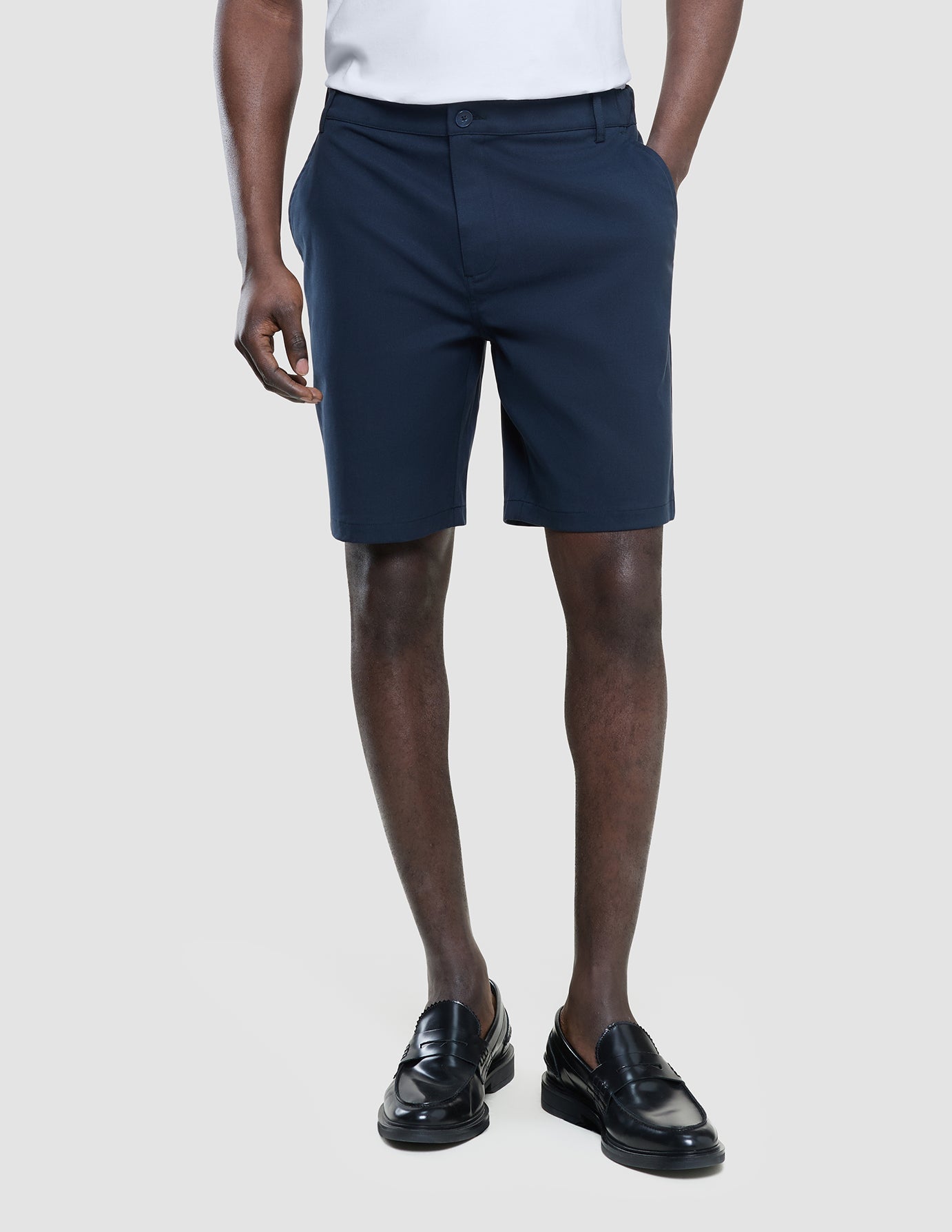 Refine Cotton Shorts Navy