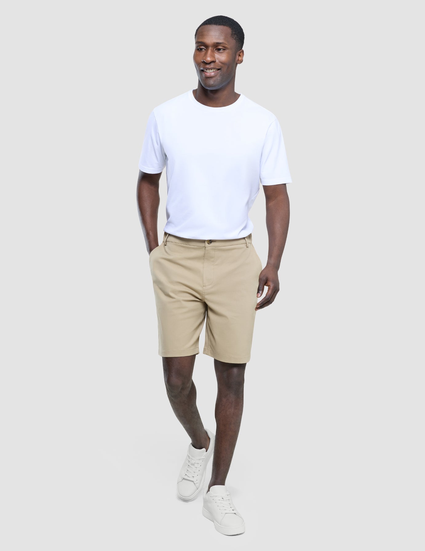 Refine Cotton Shorts Sand