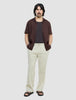 Refined Linen Bowling Short Sleeve Shirt Dark Brown