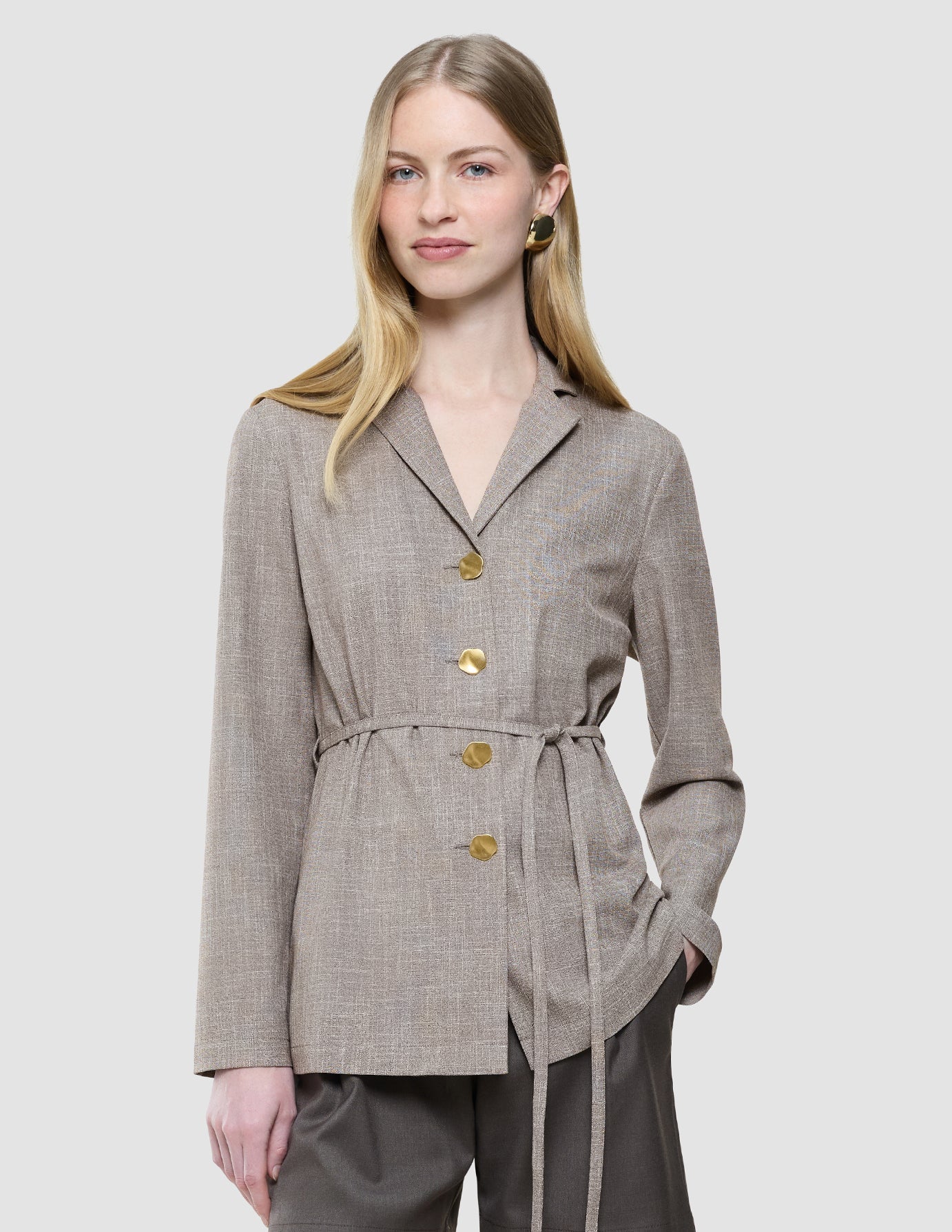 Women Rhea Shirt Golden Beige Melange
