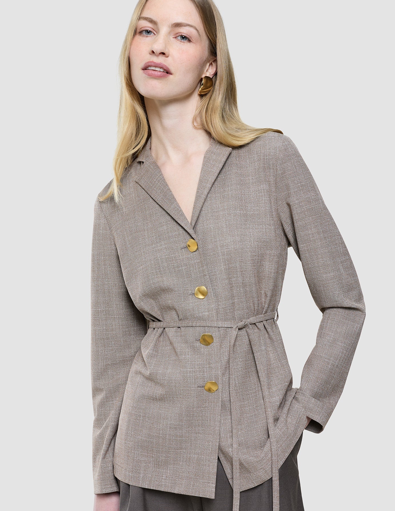 Women Rhea Shirt Golden Beige Melange