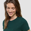 Women Rib T-shirt Evergreen