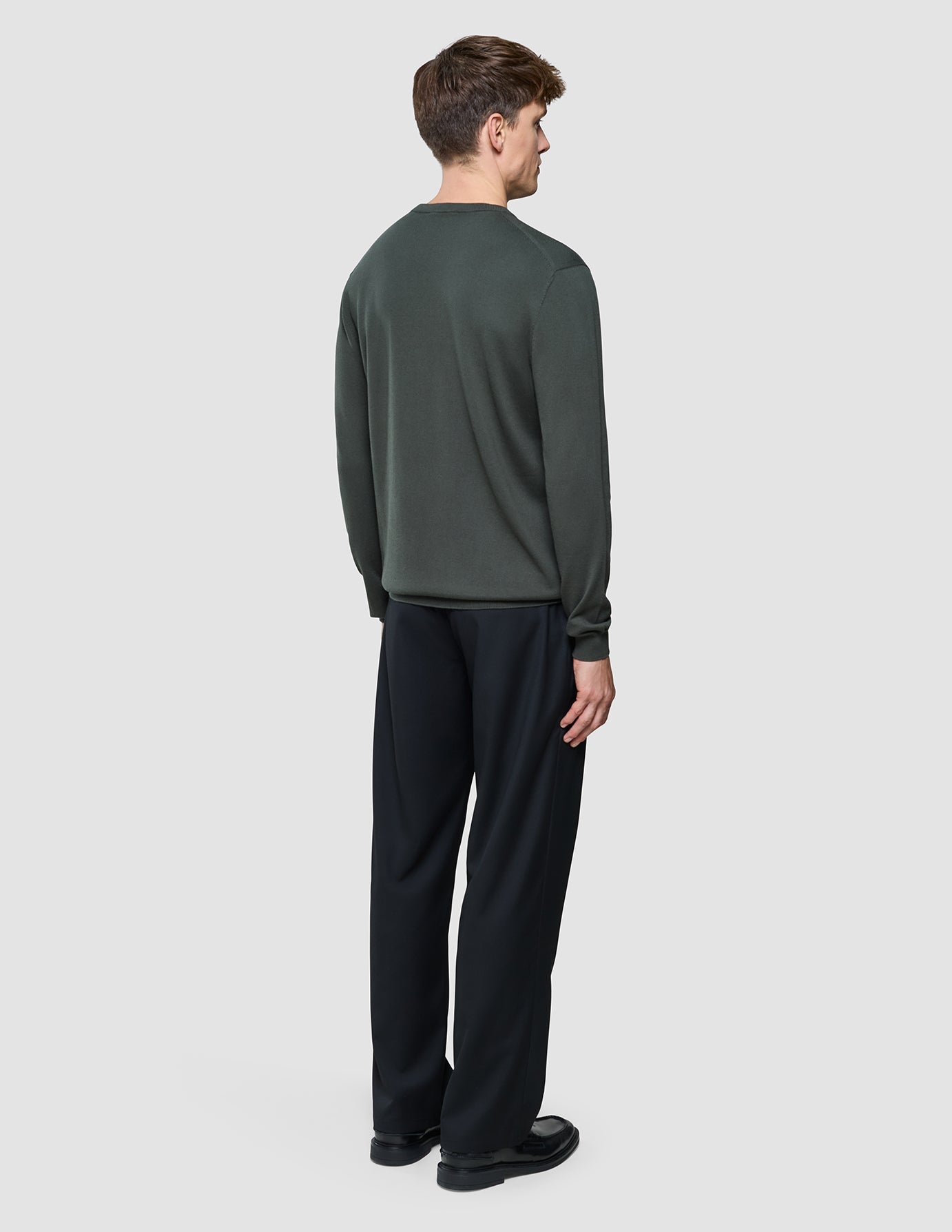 Seamless Core Knit Crewneck Green Night