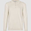 Seamless Core Knit Long Sleeve Polo Birchwood