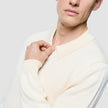 Seamless Core Knit Long Sleeve Polo Birchwood