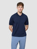 Seamless Core Knit Short Sleeve Polo Dark Navy