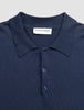 Seamless Core Knit Short Sleeve Polo Dark Navy