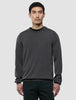 Seamless Premium Merino Knit Crewneck Charcoal Grey