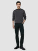 Seamless Premium Merino Knit Crewneck Charcoal Grey