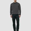 Seamless Premium Merino Knit Crewneck Charcoal Grey