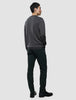 Seamless Premium Merino Knit Crewneck Charcoal Grey
