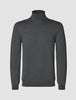 Seamless Premium Merino Knit Turtleneck Charcoal Grey