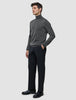 Seamless Premium Merino Knit Turtleneck Charcoal Grey