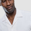 Seersucker Short Sleeve Shirt Cream Stripes