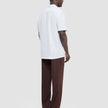 Seersucker Short Sleeve Shirt Cream Stripes
