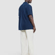 Seersucker Short Sleeve Shirt Dark Navy