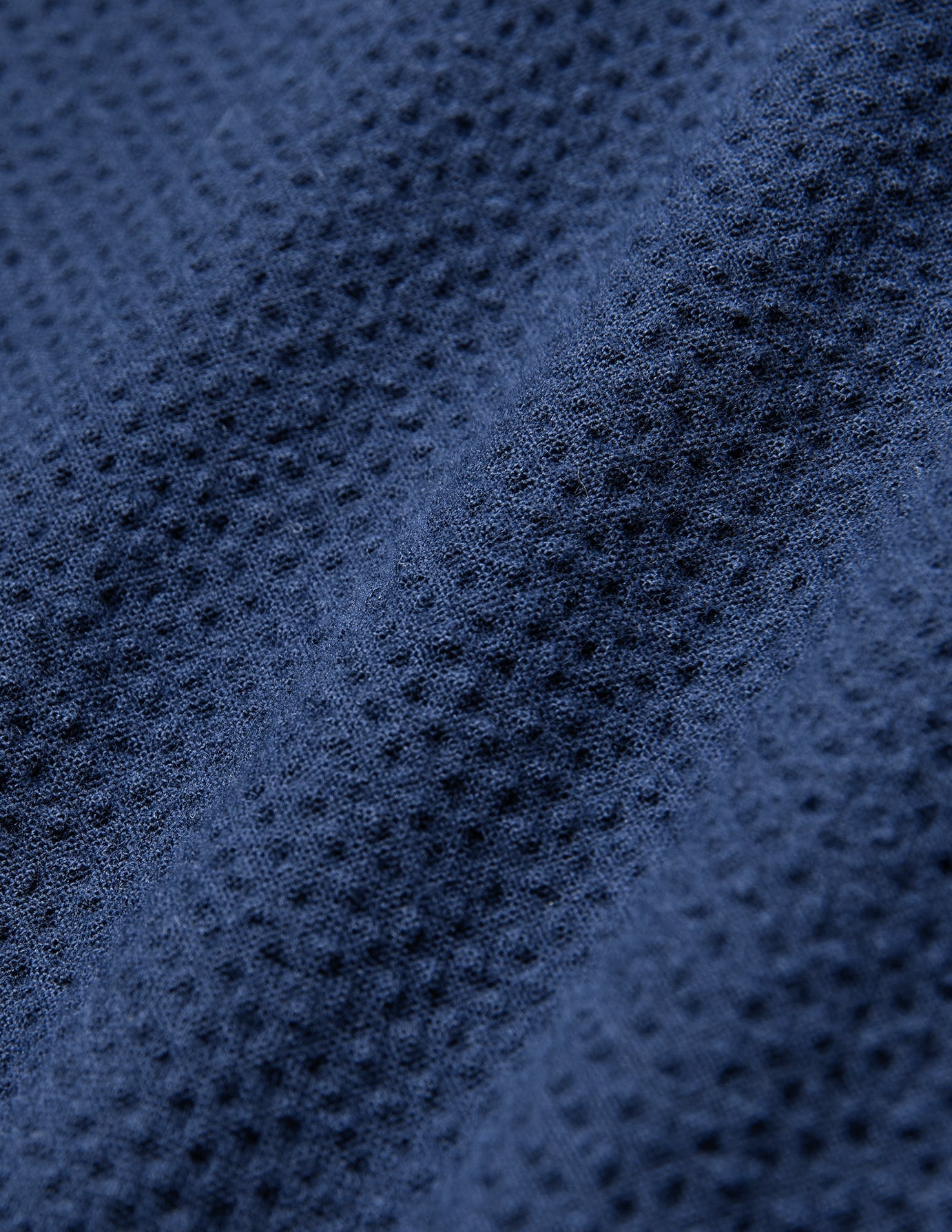 Seersucker Short Sleeve Shirt Dark Navy