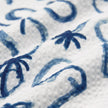 Seersucker Short Sleeve Shirt Navy Palms