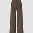 Women Serene Pants Wide Brown Stone Herringbone