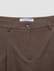 Women Serene Pants Wide Brown Stone Herringbone