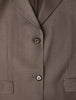 Women Skye Short Sleeved Blazer Dark Chestnut Melange
