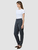 Women Skye Pants Tapered Charcoal Melange