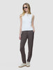 Women Skye Pants Tapered Dark Chestnut Melange