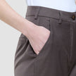 Women Skye Pants Tapered Dark Chestnut Melange