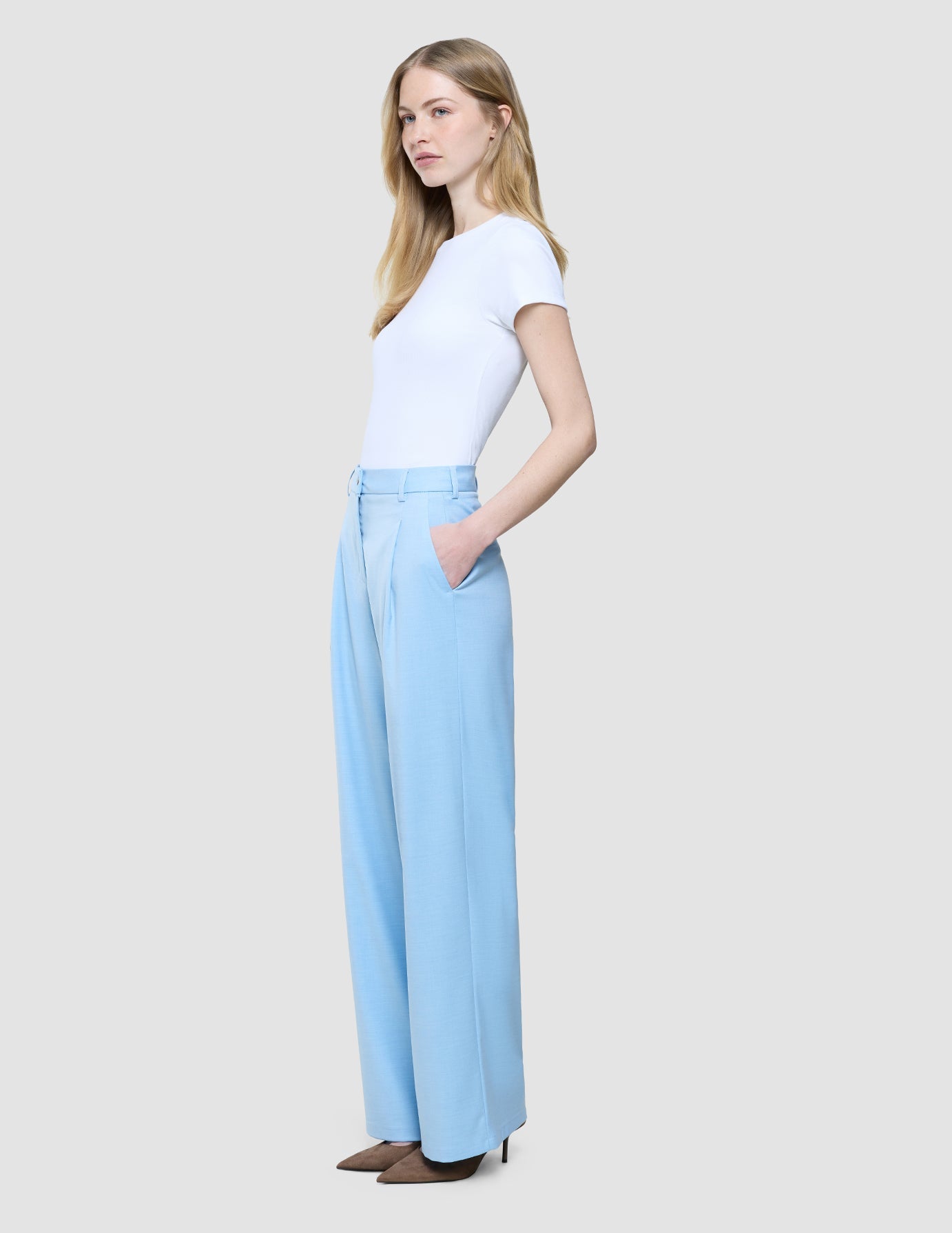 Women Skye Pants Wide Blue Haze